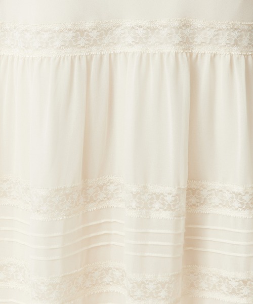 DEICY（デイシー）の「レースシフォンギャザースカート（スカート・レディース・アイボリー/ライトブルー/ベビーピンク・1/0）」の14枚目の写真