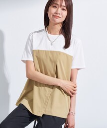 INDIVI（インディヴィ）の「【洗える】ビスチェレイヤード風トップス（Tシャツ/カットソー）」
