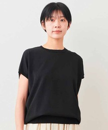 リブ イン コンフォート まあるいシルエットのしっかりサマーニット