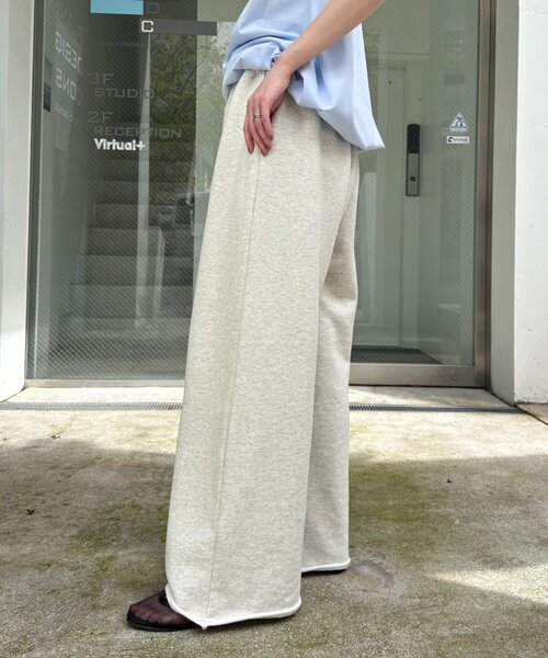 CIAOPANIC TYPY（チャオパニックティピー）の「裏毛ワイドスウェットパンツ/イージーパンツ（スウェットパンツ・レディース・グレー/オフホワイト/ブラック・SMALL/MEDIUM/LARGE）」の18枚目の写真