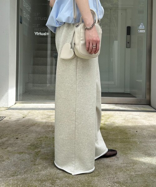 CIAOPANIC TYPY（チャオパニックティピー）の「裏毛ワイドスウェットパンツ/イージーパンツ（スウェットパンツ・レディース・グレー/オフホワイト/ブラック・SMALL/MEDIUM/LARGE）」の19枚目の写真