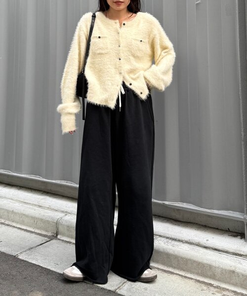 セール】裏毛ワイドスウェットパンツ/イージーパンツ（スウェット