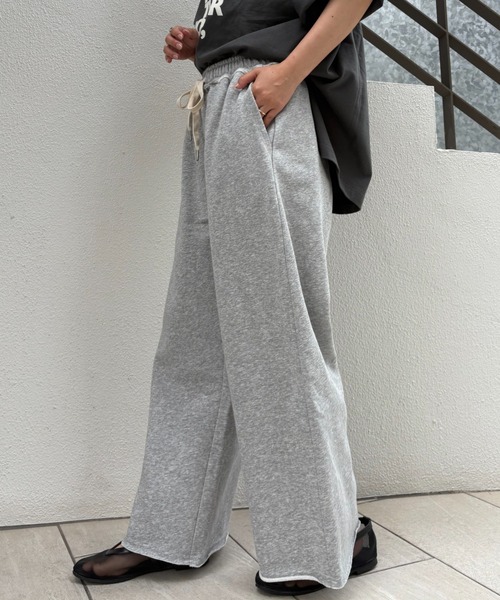 CIAOPANIC TYPY（チャオパニックティピー）の「裏毛ワイドスウェットパンツ/イージーパンツ（スウェットパンツ・レディース・グレー/オフホワイト/ブラック・SMALL/MEDIUM/LARGE）」の7枚目の写真