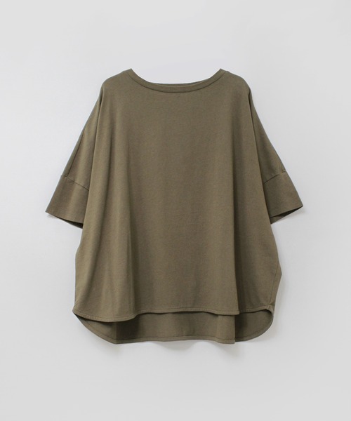 RNA-N(アールエヌエーエヌ)の「M2495 ガーメントダイルーズT(Tシャツ/カットソー・レディース・ブラック/オレンジ/キナリ/オリーブ・FREE)」の6枚目の写真