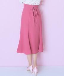 スカート（ピンク/桃色系・ミモレ・半端丈）ファッション通販