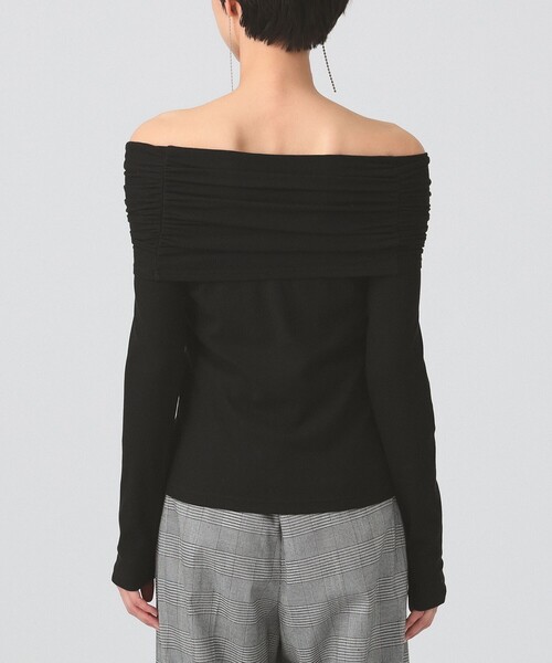Ray BEAMS(レイビームス)の「リブ ギャザー オフショルダー Tシャツ(Tシャツ/カットソー・レディース・ブラック/レッド/ホワイト系その他6・ONE SIZE)」の21枚目の写真