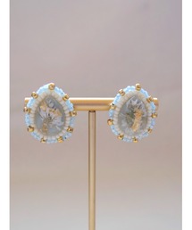 【chiguhagu】【chiguhagu】押花×ビーズ刺繍ピアス(MA)