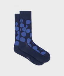 *Paul Smith* コントラストドット ドレスソックス Signature Check” ソックス（150614DRO