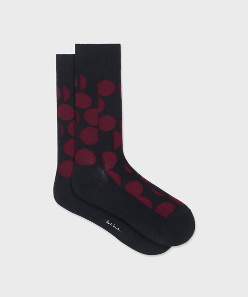【Paul Smith】コントラスト スラブボーダーソックス カジュアル コントラスト スラブボーダー ソックス（ライトブルー