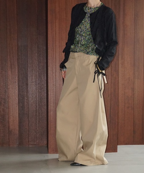 ドロワー　2025ssパフィーノーカラーブラウス３６ ドロワー 2025ssパフィーノーカラーブラウス36 SPRING パフィ