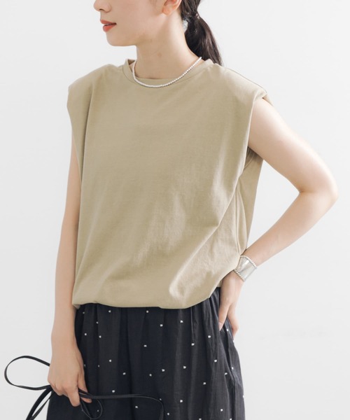 ショルダーパッドカットソー セール】ショルダーパッドカットソー（Tシャツ/カットソー