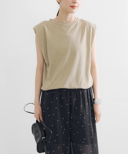 ショルダーパッドカットソー セール】ショルダーパッドカットソー（Tシャツ/カットソー