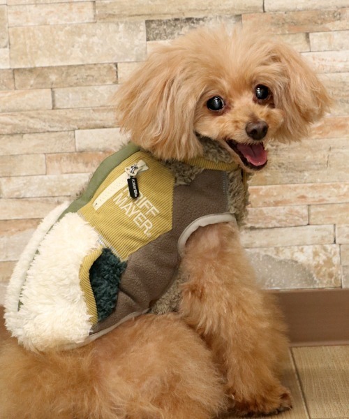 KRIFF MAYER（クリフメイヤー）の「【犬服･防寒】DOGシャギーボアベスト（ペットウェア・レディース・ネイビー/その他5/ブラウン/グリーン/カラフル/ブラック/ナチュラル/グレー・LARGE/XX-LARGE/SMALL/MEDIUM/X-LARGE）」の8枚目の写真