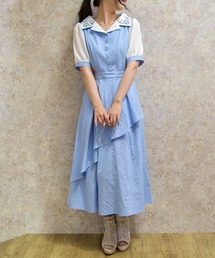 axes femme | 星座刺繍アシメドッキングワンピース(ワンピース)