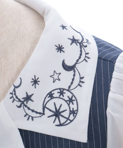 axes femme（アクシーズファム）の「星座刺繍アシメドッキングワンピース（ワンピース・レディース・ネイビー/パープル/サックスブルー・FREE）」の17枚目の写真