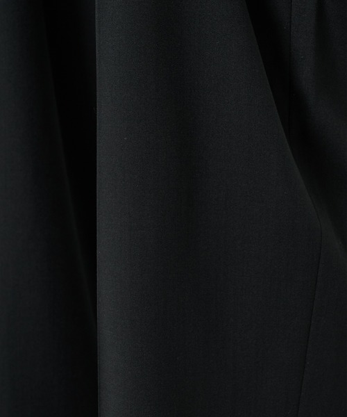 STUDIOUS（ステュディオス）の「【STUDIOUS】COOL WOOL WIDE SLACKS / 涼しいウール / 洗い可能（スラックス・メンズ・ブラック/ダークグリーン・1/2）」の16枚目の写真