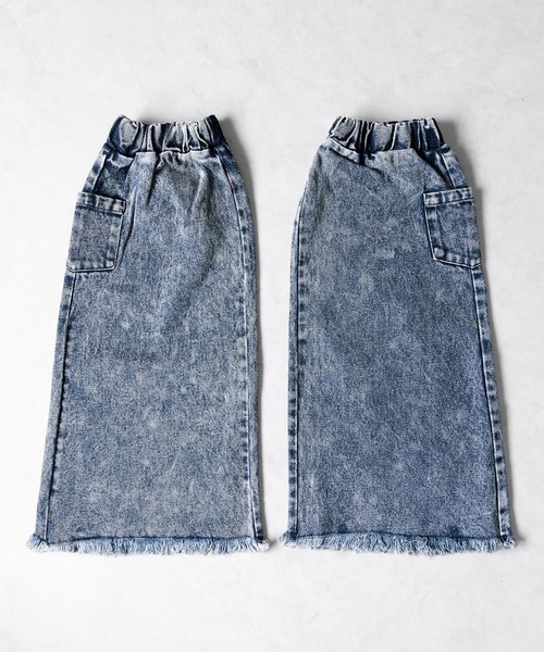 me+em select（ミームセレクト）の「【 セットアップ着用可能 】ヴィンテージケミカルブリーチデニムレッグカバー ／ vintage chemical bleach denim leg cover（レッグウォーマー・レディース・ブラック系1/ブルー/ブラック・1）」の4枚目の写真