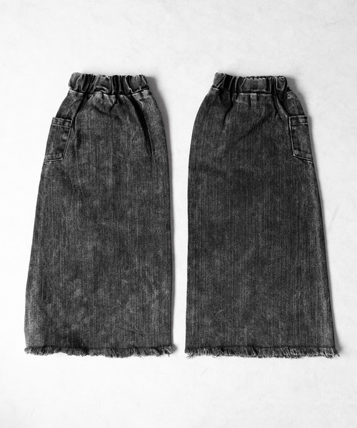 me+em select（ミームセレクト）の「【 セットアップ着用可能 】ヴィンテージケミカルブリーチデニムレッグカバー ／ vintage chemical bleach denim leg cover（レッグウォーマー・レディース・ブラック系1/ブルー/ブラック・1）」の5枚目の写真