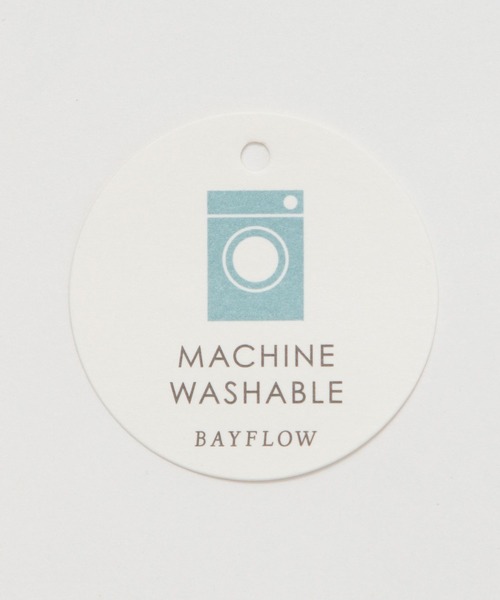 BAYFLOW（ベイフロー）の「[自宅で洗濯可]透かしパッチワークニットシャツ（ニット/セーター・レディース・オフホワイト/チャコール/ライトブルー・FREE）」の21枚目の写真