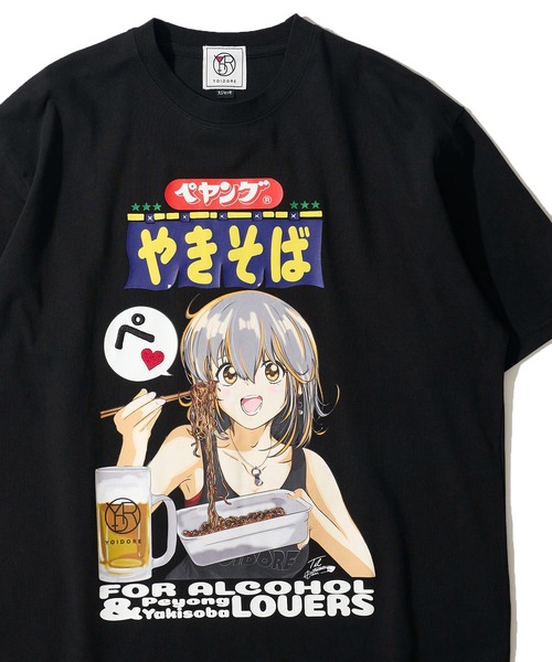 セール】【YOIDORE × ペヤング 】グラフィッククルーネックTシャツ（T