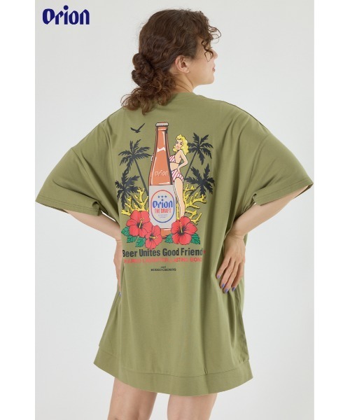 RODEO CROWNS WIDE BOWL(ロデオクラウンズワイドボウル)の「Orion BeerxRCS Beer Girl Tワンピース(ワンピース・レディース・カーキ/ブラック/ピンク/オフホワイト・FREE)」の16枚目の写真