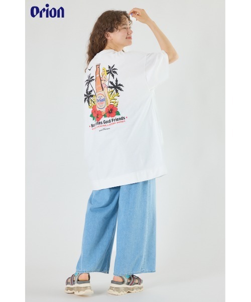 RODEO CROWNS WIDE BOWL(ロデオクラウンズワイドボウル)の「Orion BeerxRCS Beer Girl Tワンピース(ワンピース・レディース・カーキ/ブラック/ピンク/オフホワイト・FREE)」の5枚目の写真