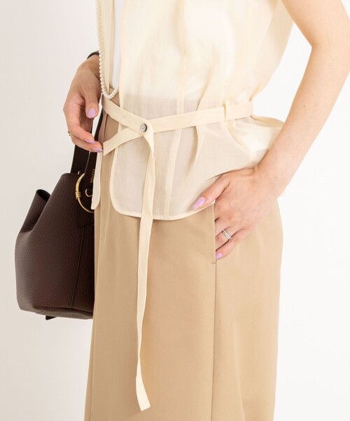 NOLLEY’S（ノーリーズ）の「オーガンジージレ（ベスト・レディース・アイボリー/ダークブラウン・FREE）」の14枚目の写真