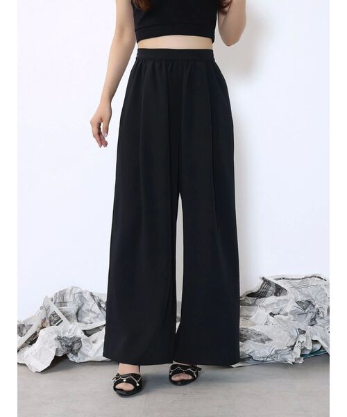 EATME（イートミー）の「ドレープワイドパンツ（その他パンツ・レディース・オレンジ/アイボリー/ブラック・FREE）」の3枚目の写真