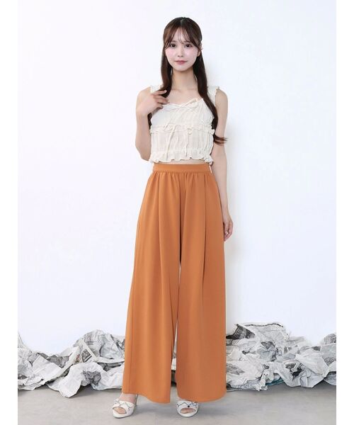 EATME（イートミー）の「ドレープワイドパンツ（その他パンツ・レディース・オレンジ/アイボリー/ブラック・FREE）」の18枚目の写真