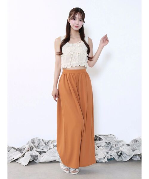 EATME（イートミー）の「ドレープワイドパンツ（その他パンツ・レディース・オレンジ/アイボリー/ブラック・FREE）」の17枚目の写真