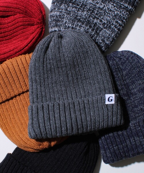 GLOSTER（グロスター）の「【GLOSTER/グロスター】裏ボア リブワッチ ニット帽（ニットキャップ/ビーニー・メンズ・グレー系その他/ブラック/グレー/ブラック系その他/ワインレッド/テラコッタ・FREE）」の4枚目の写真