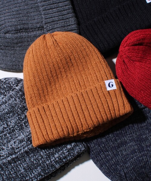 GLOSTER（グロスター）の「【GLOSTER/グロスター】裏ボア リブワッチ ニット帽（ニットキャップ/ビーニー・メンズ・グレー系その他/ブラック/グレー/ブラック系その他/ワインレッド/テラコッタ・FREE）」の5枚目の写真