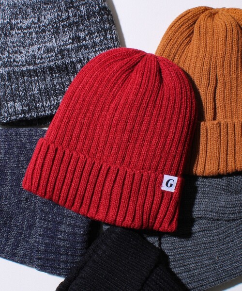 GLOSTER（グロスター）の「【GLOSTER/グロスター】裏ボア リブワッチ ニット帽（ニットキャップ/ビーニー・メンズ・グレー系その他/ブラック/グレー/ブラック系その他/ワインレッド/テラコッタ・FREE）」の6枚目の写真