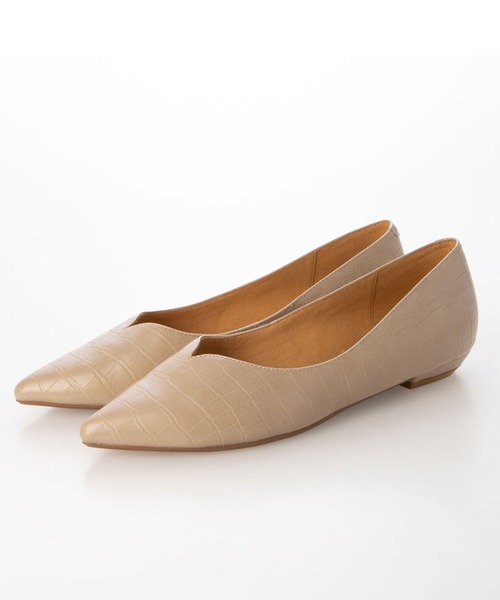 enchanted(エンチャンテッド)の「晴雨兼用Vカットポインテッドフラットシューズ(パンプス・レディース・ブラック/ベージュ/ダークブラウン・37/36/35/41/40/39/38)」の8枚目の写真