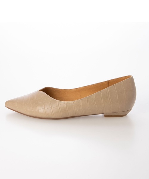 enchanted(エンチャンテッド)の「晴雨兼用Vカットポインテッドフラットシューズ(パンプス・レディース・ブラック/ベージュ/ダークブラウン・37/36/35/41/40/39/38)」の9枚目の写真