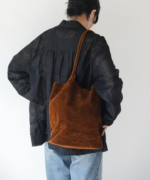 Port（ポート）の「【 Port / ポート 】 シンプル フェイクスエード トートバッグ ( ポーチ付き )#_（トートバッグ・レディース・ライトブラウン/ブラウン/ブラック・FREE）」の5枚目の写真