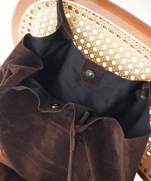 Port（ポート）の「【 Port / ポート 】 シンプル フェイクスエード トートバッグ ( ポーチ付き )#_（トートバッグ・レディース・ライトブラウン/ブラウン/ブラック・FREE）」の4枚目の写真