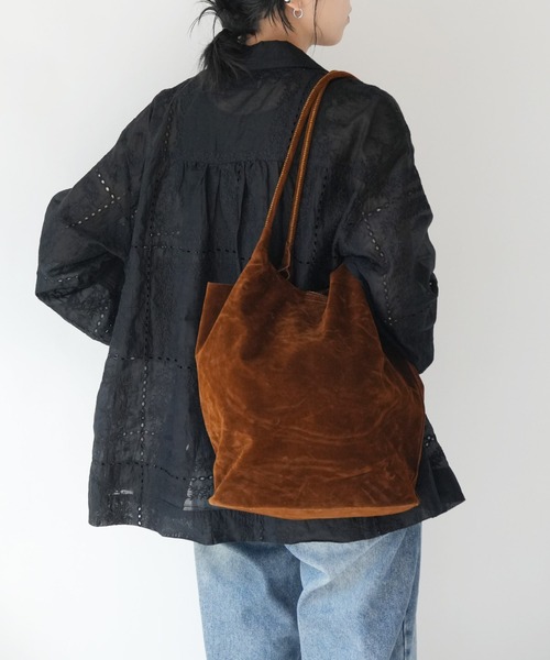 Port（ポート）の「【 Port / ポート 】 シンプル フェイクスエード トートバッグ ( ポーチ付き )#_（トートバッグ・レディース・ライトブラウン/ブラウン/ブラック・FREE）」の20枚目の写真