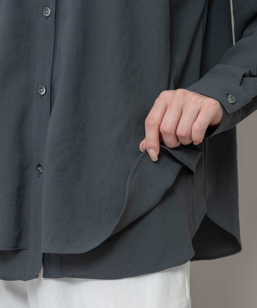 Munich(ミューニック)の「【シワ防止】ジョーゼットレイヤードフレアブラウス(シャツ/ブラウス・レディース・ダークグレー/ブラウン/オフホワイト/ブラック・FREE)」の19枚目の写真