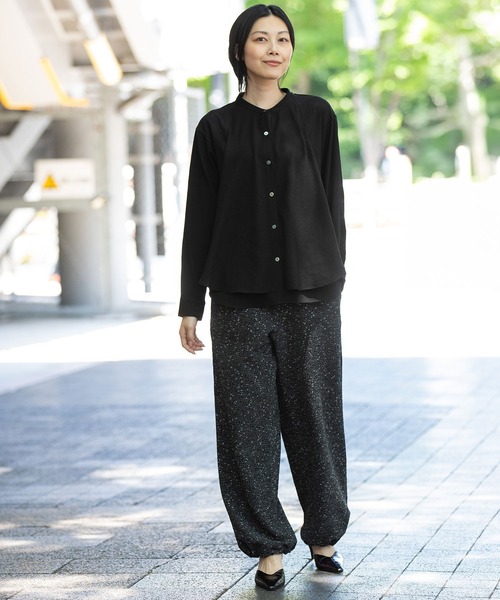 OHGA ブラック ブラウス OHGA LACE FLOWER レース フラワー ブラウス ブラック - メルカリ