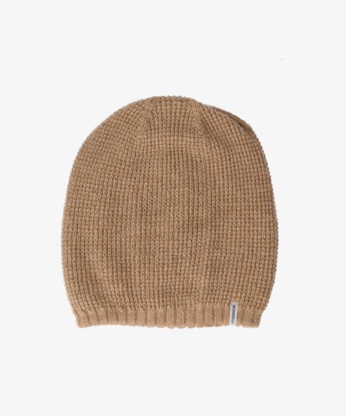 OVERRIDE(オーバーライド)の「OVERRIDE ALPACA LOOSE BEANIE / オーバーライド(ニットキャップ/ビーニー・メンズ・ブラック/グレー/ベージュ/ホワイト・57~59cm)」の4枚目の写真