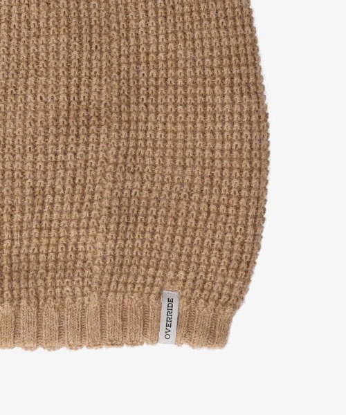 OVERRIDE(オーバーライド)の「OVERRIDE ALPACA LOOSE BEANIE / オーバーライド(ニットキャップ/ビーニー・メンズ・ブラック/グレー/ベージュ/ホワイト・57~59cm)」の12枚目の写真