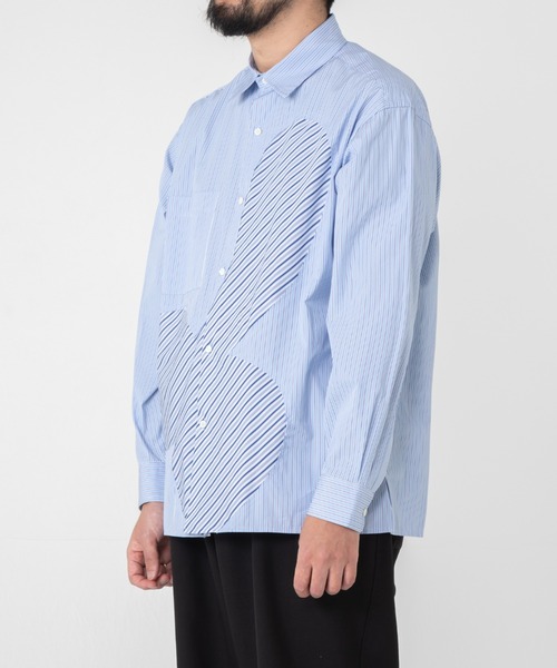 TXA（ティーエックスエー）の「門倉太久斗/22世紀ジェダイ Slash striped shirt（シャツ/ブラウス・メンズ・ストライプ・2/1）」の4枚目の写真