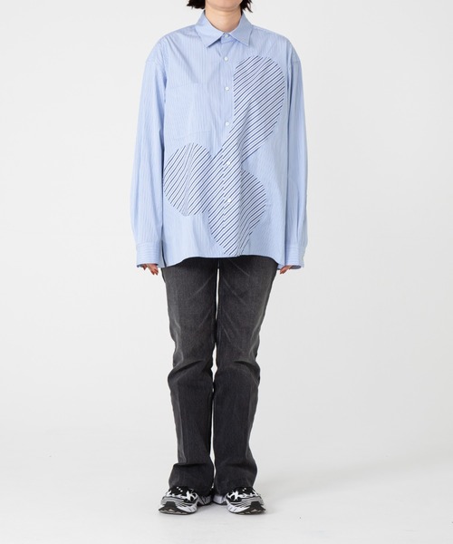 TXA（ティーエックスエー）の「門倉太久斗/22世紀ジェダイ Slash striped shirt（シャツ/ブラウス・メンズ・ストライプ・2/1）」の6枚目の写真