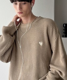 Classical Origin(�N���V�J���I���W��)�́u�~�j�}���h��1���B�v�ȕ҂݃I�[�o�[�T�C�Y�N���[�l�b�N�Z�[�^�[ �^Oversized Ribbed Knit Crew Neck Sweater(�j�b�g/�Z�[�^�[)