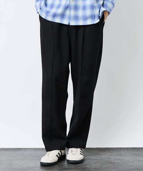 FORTUNA HOMME（フォルトゥナオム）の「【FORTUNA/フォルトゥナ】ツイルカットソーイージースラックス/スウェットパンツ/ユニセックス【WEB限定】（スラックス・メンズ・ブラック・L/M）」の9枚目の写真