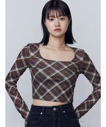 EMODA | シアーベロアプレートクロップトップ(Tシャツ/カットソー)