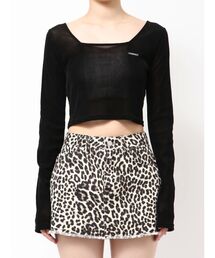 EMODA | シアーベロアプレートクロップトップ(Tシャツ/カットソー)