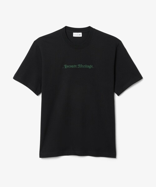 LACOSTE(ラコステ)の「ヘリテージロゴステッチTシャツ(Tシャツ/カットソー・メンズ・ブラック・3/2/5/4)」の4枚目の写真