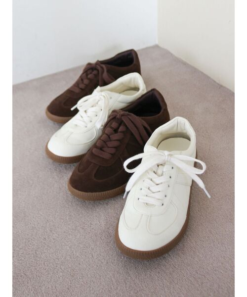 Ungrid（アングリッド）の「トレーナースニーカー（スニーカー・レディース・ブラウン/オフホワイト・L/M/S）」の3枚目の写真